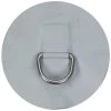 WEST MARINE Boats Medium Replacement Patch D-Ring For AL-290 Inflatable Hypalon Sport Boat, Light Gray