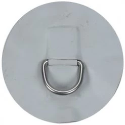 WEST MARINE Boats Medium Replacement Patch D-Ring For AL-290 Inflatable Hypalon Sport Boat, Light Gray