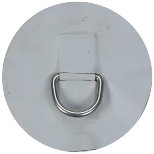 WEST MARINE Boats Medium Replacement Patch D-Ring For AL-290 Inflatable Hypalon Sport Boat, Light Gray